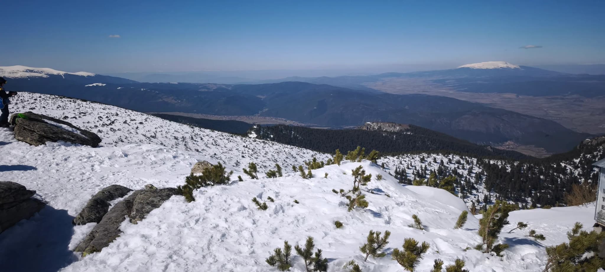 Long view down the main resort spine