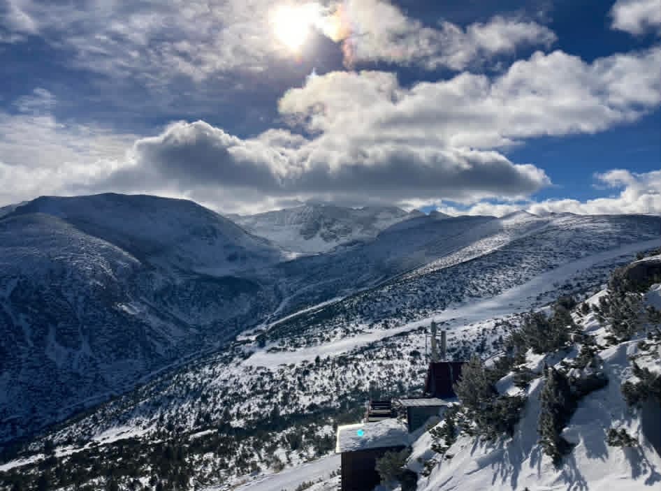View of the off-piste paths