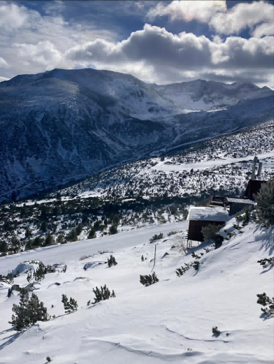 View of the off-piste paths