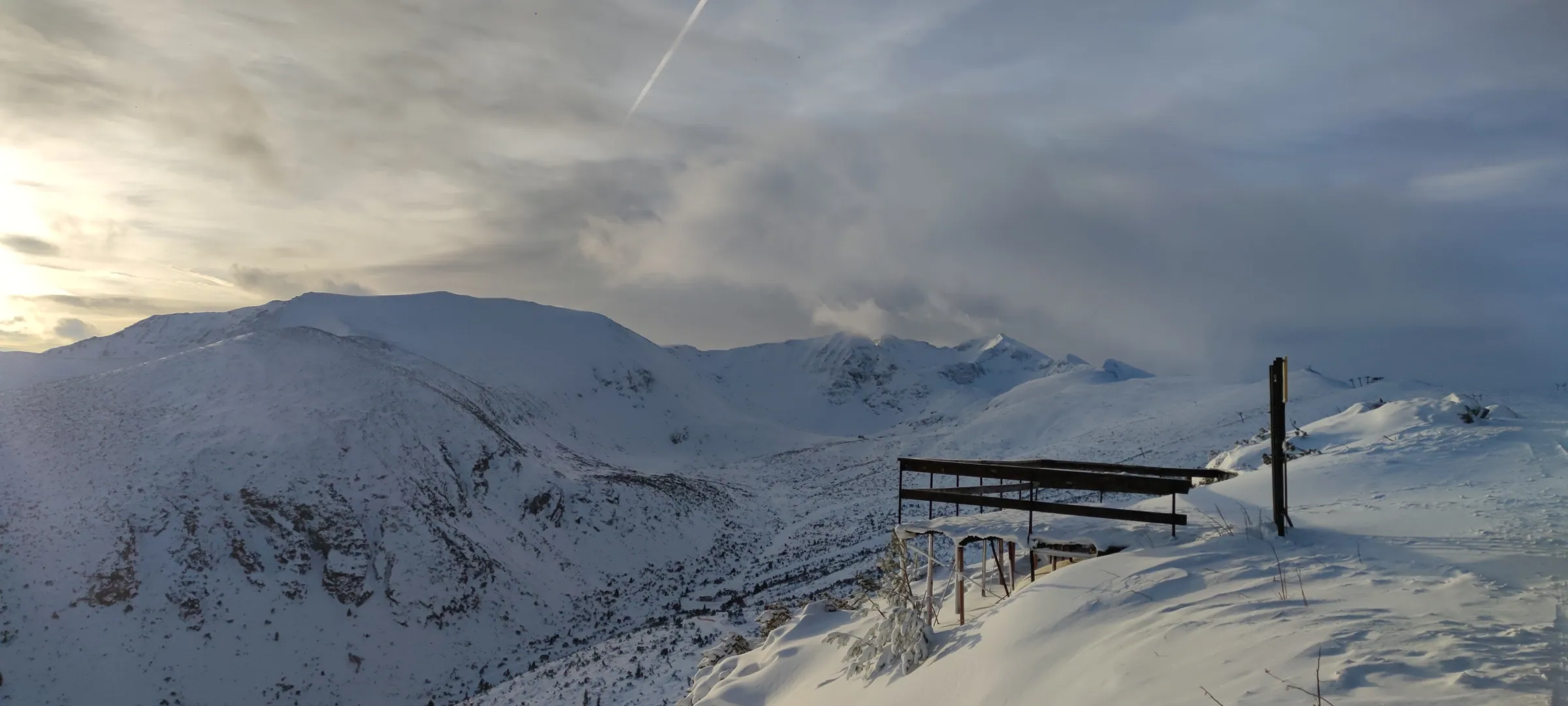 Panoramic view across the Rila ridgeline